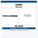 Sargent 68-4659 12-53-58 E Narrow Rail Assembly