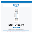 NGP L-FRA100 Fire Rated Steel Door Lite Kit | Pyran Platinum Ceramic Glass | 90-Min UL Listed