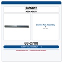 Sargent 68-2708 Dummy Rail Assembly G