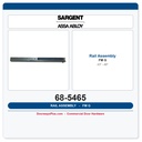 Sargent 68-5465 FM-G Rail Assembly – 80 Series Exit Device, G Stock (43"–48")