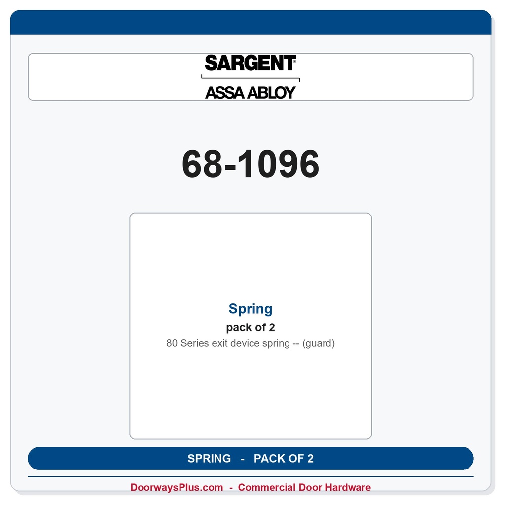 Sargent 68-1096 Spring (guard) - Pack of 2