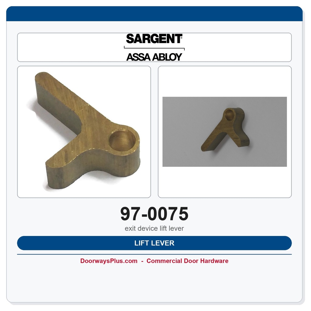 Sargent 97-0075 Lift Lever – Exit Device OEM Replacement Part