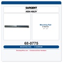 Sargent 68-0775 Mounting Rail E-narrow