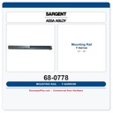 Sargent 68-0778 Mounting Rail F-narrow