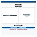 Sargent 68-0826 Mounting Rail G-wide/narrow (55-56)
