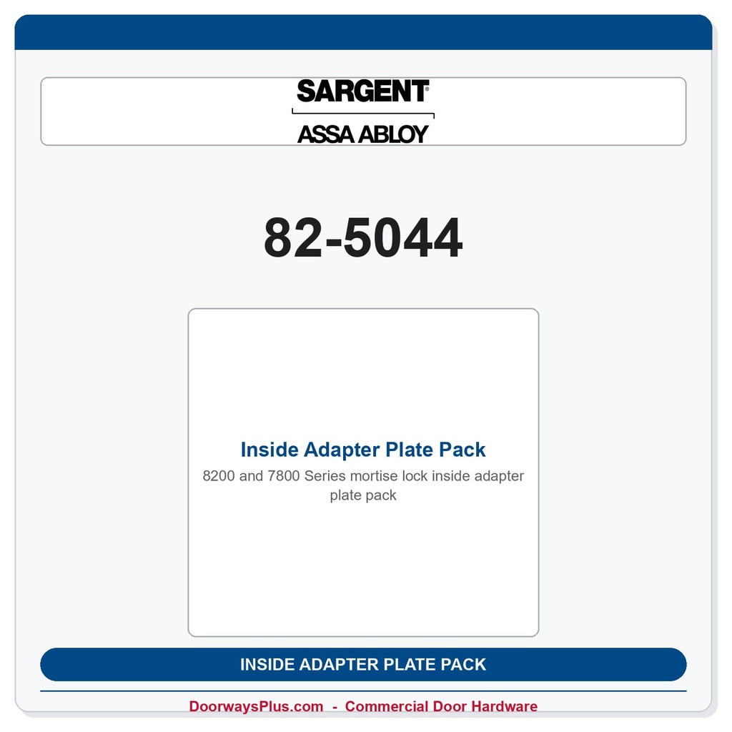 Sargent 82-5044 Inside Adapter Plate Pack