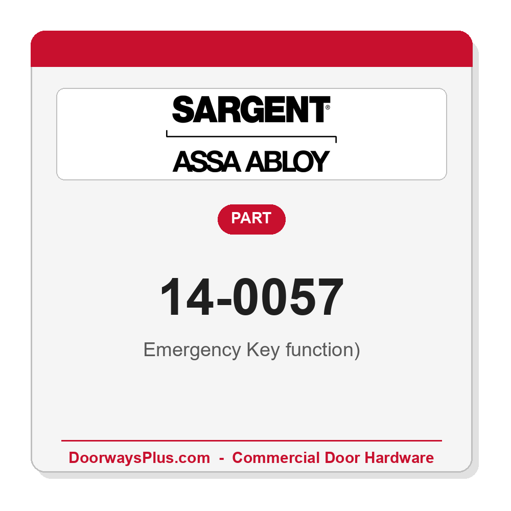 Sargent 14-0057 Emergency Key function) - Pack of 5
