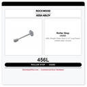 Rockwood 456L Straight Roller Stop | 6-1/4" Long Reach | US26D Satin Chrome
