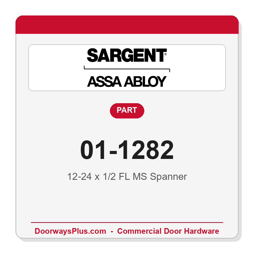 Sargent 01-1282 12-24 x 1/2 FL MS Spanner - Pack of 2