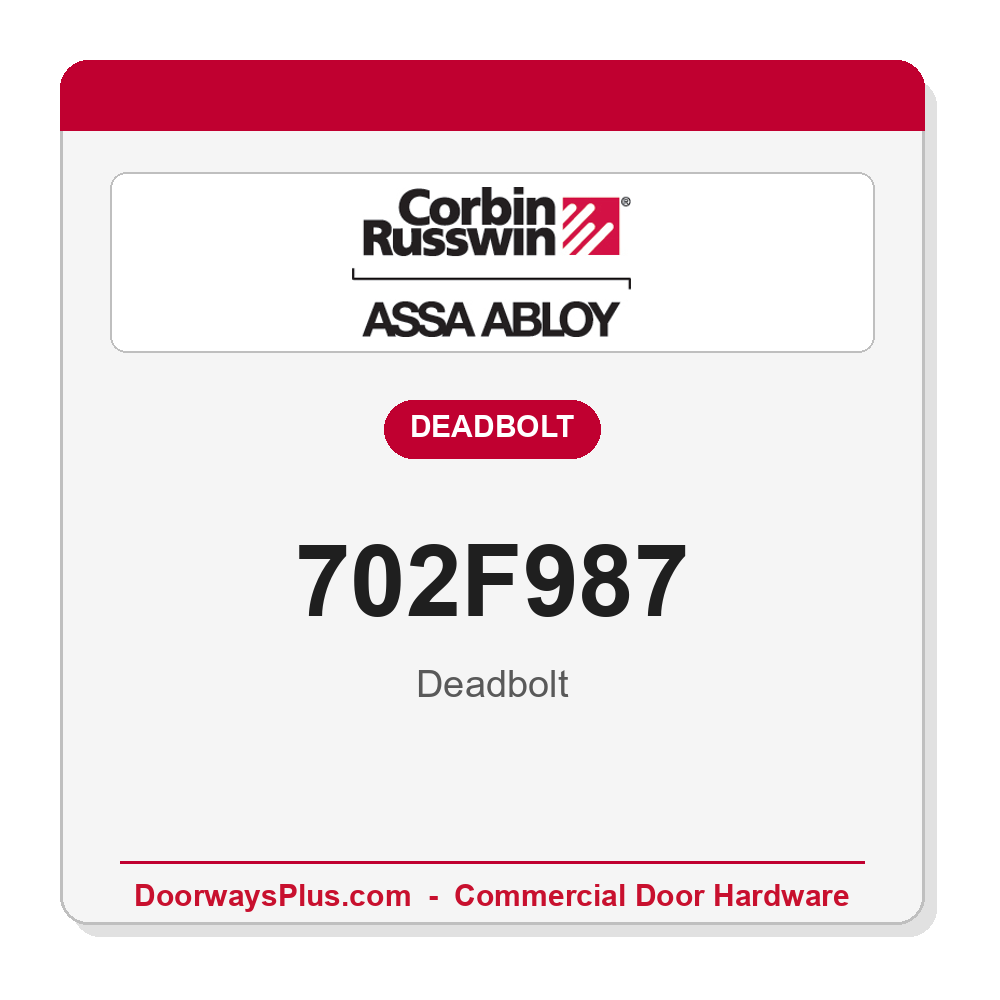 Corbin Russwin 702F987 Deadbolt – ML2000 Series Mortise Lock Replacement Part