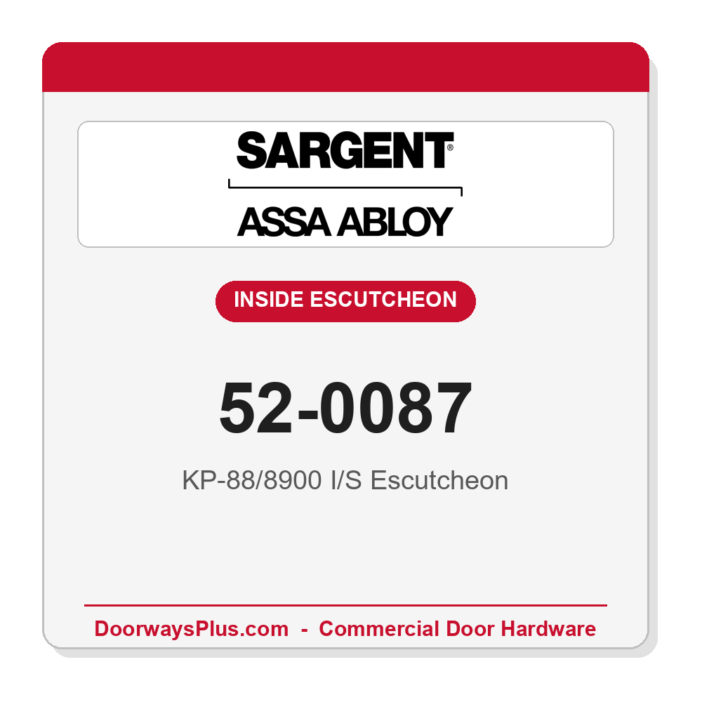 Sargent 52-0087 KP-88/8900 I/S Escutcheon