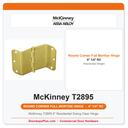 McKinney T2895 4" Residential Swing Clear Hinge | 1/4" Round Corner