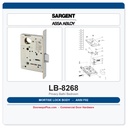 Sargent LB-8268 Mortise Lock Body – Privacy Bath/Bedroom (ANSI F02) 8200 Series
