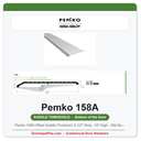 Pemko 158A Offset Saddle Threshold, 5-1/2" Wide, 1/2" High – Mill Aluminum