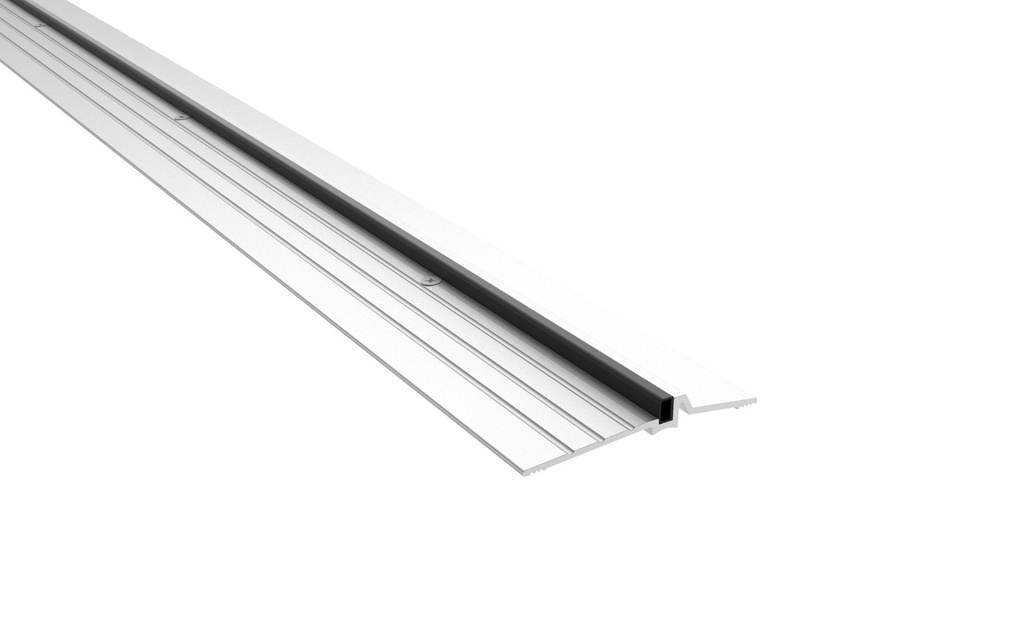 Pemko 2008APK 4" Acoustic Latching Panic Threshold, 1/2" High – Mill Aluminum, Encased Foam Seal