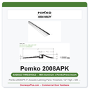 Pemko 2008APK 4" Acoustic Latching Panic Threshold, 1/2" High – Mill Aluminum, Encased Foam Seal