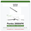 Pemko 2008APK 4" Acoustic Latching Panic Threshold, 1/2" High – Mill Aluminum, Encased Foam Seal