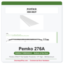 Pemko 276A 6" Flat Saddle Threshold, 1/4" High – Mill Aluminum