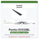Pemko EV232BL Eco-V Hospitality Threshold, Carpet to Carpet, Black