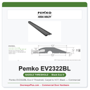 Pemko EV2322BL Eco-V Threshold, Carpet to VCT, Black — Commercial