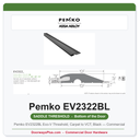 Pemko EV2322BL Eco-V Threshold, Carpet to VCT, Black — Commercial