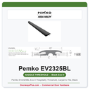 Pemko EV2325BL Eco-V Hospitality Threshold, Carpet to Tile, Black