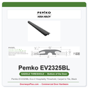 Pemko EV2325BL Eco-V Hospitality Threshold, Carpet to Tile, Black