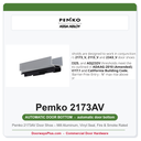 Pemko 2173AV Door Shoe – Mill Aluminum, Vinyl Seal, Fire & Smoke Rated