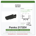 Pemko 2173DV Door Shoe – Dark Bronze Anodized, Vinyl Seal