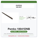 Pemko 18041DNB Nylon Brush Door Sweep – Dark Bronze Anodized Aluminum, Sold by the Foot
