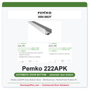 Pemko 222APK Door Bottom Shoe – Mill Aluminum, PemkoPrene Positive Pressure Seal