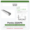 Pemko 222APK Door Bottom Shoe – Mill Aluminum, PemkoPrene Positive Pressure Seal