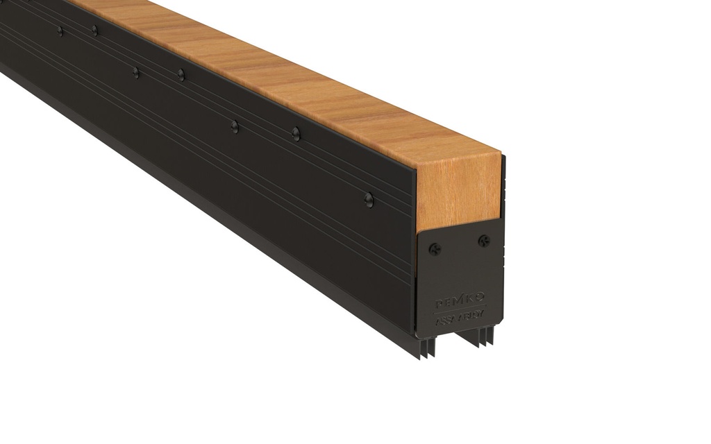 Pemko XG2212APK773BL Extreme-Duty Commercial Door Bottom – Black Suede, PemkoPrene 773 Seal