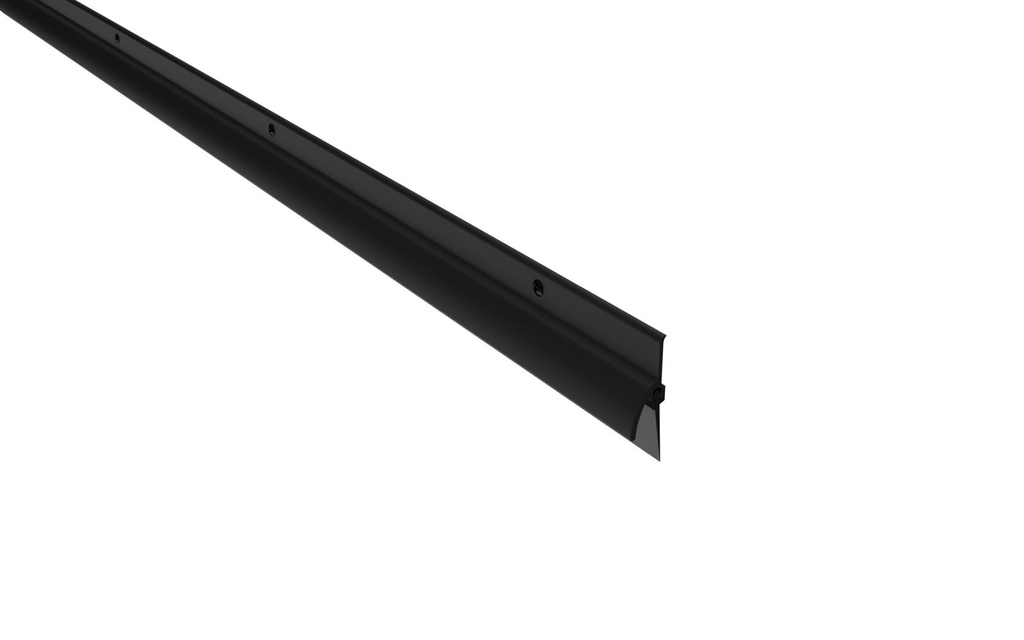 Pemko 345BSPV Door Bottom Sweep with Rain Drip, Vinyl Insert – Black Suede Powder