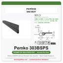 Pemko 303BSPS Silicone Perimeter Door Seal Kit — Black Suede Powder Coat, 3'0 x 7'0