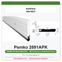 Pemko 2891APK Heavy Duty Perimeter Gasketing Kit — Mill Aluminum, PemkoPrene Insert, 3'0 x 7'0