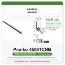 Pemko 45041CNB Brush Gasketing Kit — 45° Clear Anodized Aluminum, Nylon Brush, 3'0×7'0