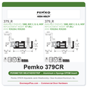 Pemko 379CR Adjustable Jamb Weatherstrip, Clear Anodized Aluminum, Sponge EPDM Seal, 84 In.