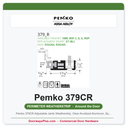 Pemko 379CR Adjustable Jamb Weatherstrip, Clear Anodized Aluminum, Sponge EPDM Seal, 84 In.