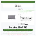 Pemko 290APK Heavy Duty Jamb Weatherstrip, Mill Aluminum PemkoPrene Seal, 84 In.