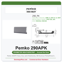 Pemko 290APK Heavy Duty Jamb Weatherstrip, Mill Aluminum PemkoPrene Seal, 84 In.