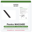 Pemko MAG349D Magnetic Kerf-In Weatherstrip, Dark Brown, 85 Inch