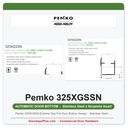 Pemko 325XGSSN Extreme Gap Fire Door Bottom Sweep – Stainless Steel, Neoprene Insert