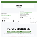 Pemko 325XGSSN Extreme Gap Fire Door Bottom Sweep – Stainless Steel, Neoprene Insert
