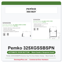 Pemko 325XGSSBSPN Extreme Gap Fire Door Bottom Sweep – Black Suede, Neoprene Insert