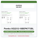 Pemko XG2212-10BEPK773BL Extreme-Duty Excessive-Gap Fire Door Shoe – Satin Bronze, PemkoPrene 773 Seal