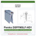 Pemko DSPFMSLF-HD1 Special Full Mortise Short Leaf Flush Continuous Geared Hinge | Heavy Duty | Dark Bronze Anodized | 83"/95"