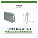 Pemko CFMSF-HD1 Full Mortise Safety Continuous Geared Hinge Heavy Duty Clear Anodized 83/95"