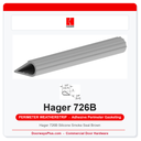 Hager 726B Silicone Smoke Seal Brown | UL 10C Adhesive Perimeter Gasketing