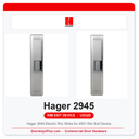Hager 2945 Electric Rim Strike for 4501 Rim Exit Device | 12/24V Field-Selectable | US32D